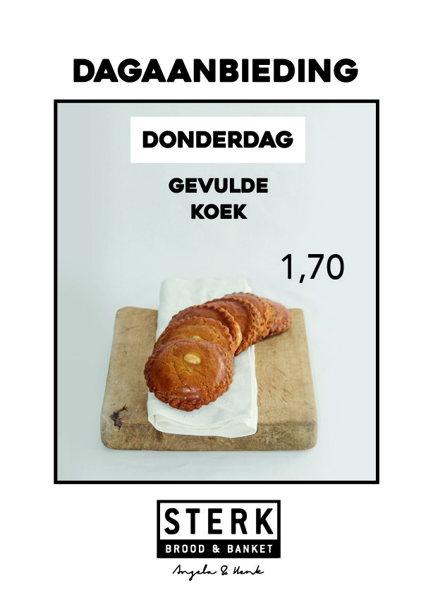 Brood & Banketbakkerij Sterk Nieuwegein - Dagaanbieding - Donderdag