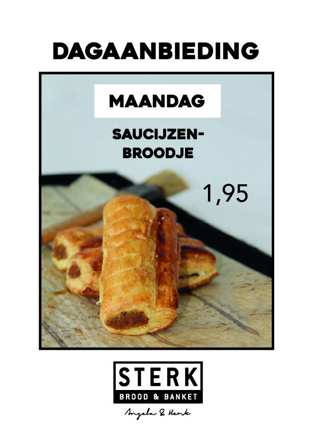 Brood & Banketbakkerij Sterk Nieuwegein - Dagaanbieding - Maandag