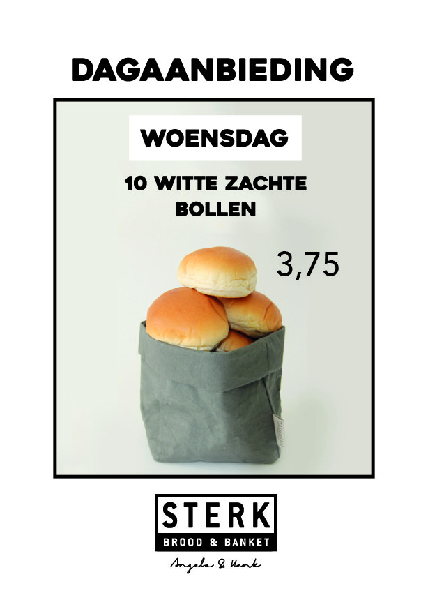 Brood & Banketbakkerij Sterk Nieuwegein - Dagaanbieding - Woensdag Brood & Banketbakkerij Sterk Nieuwegein - Dagaanbieding - Woensdag